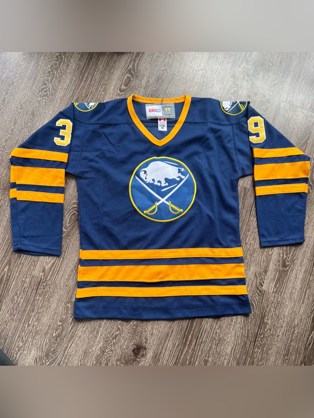Navy and Gold Buffalo Sabres Dominik Hasek Hockey Jersey